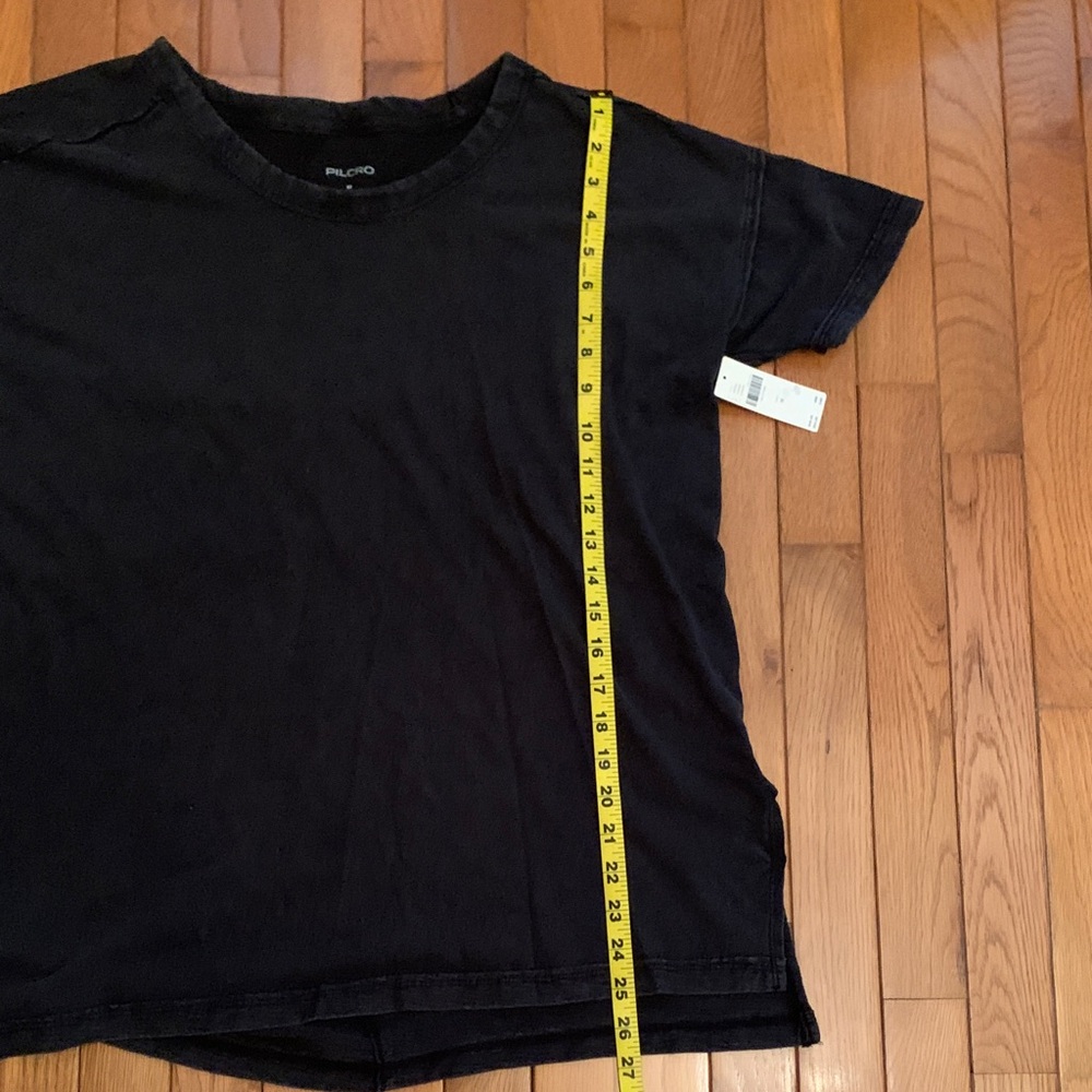 Anthropologie Pilcro Sustainable Boyfriend Tee (Washed Black) - Picture 17 of 17
